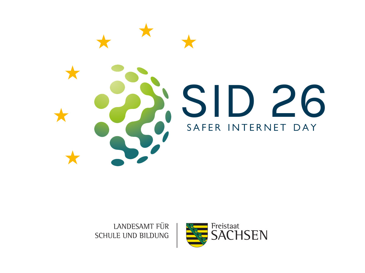 Logo: SID 2026 (Klicksafe), Landesamt f�r Schule und Bildung