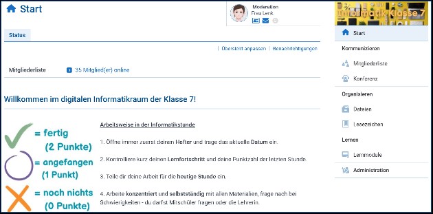 Selbstst�ndig lernen im analogen und digitalen Informatik-Fachraum - Oberschule �Carl Friedrich Gauߓ